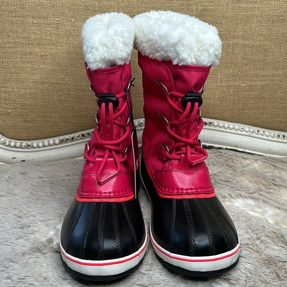 Sorel | Kids' Yoot Pac Waterproof Snow Boot in Bright Rose - Picture 6 of 16